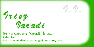 irisz varadi business card